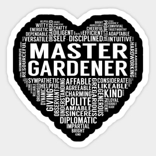 Master Gardener Heart Sticker